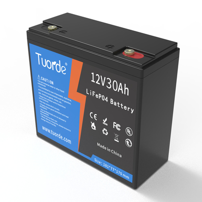Ricambio di acido di piombo a ciclo profondo Batteria Lifepo4 12V 30Ah AGV Power Storage