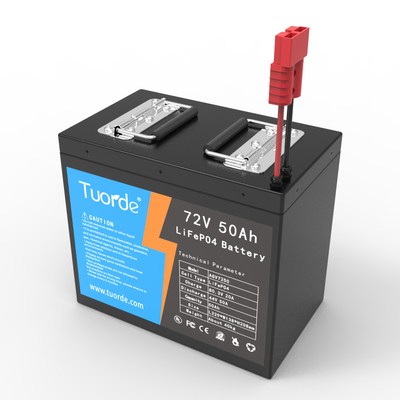 72V 50Ah AGV Motore LiFePo4 batteria agli ioni di litio 5000 volte per barca ISO14001