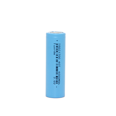 3.6V 4000mAh 50A 21700 batteria agli ioni di litio per torce con protezione da sovraccarico