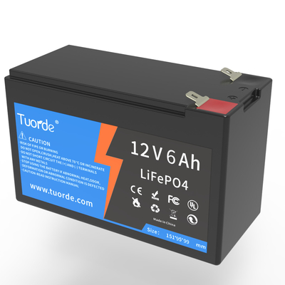 Batteria Lifepo4 a ciclo profondo, 12V 6Ah AGV Lifepo4 Batteria