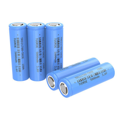 Strumenti elettrici Batteria agli ioni di litio UN38.3 21700 5000mAh Alta capacità Scarica 7C