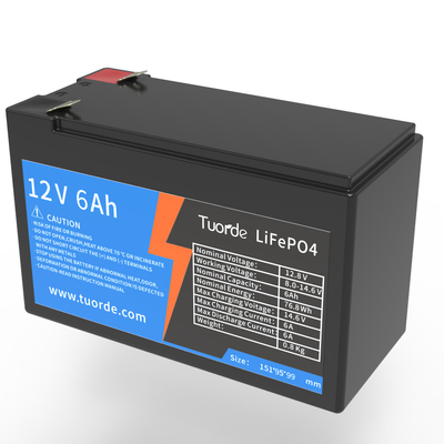 Batteria Lifepo4 a ciclo profondo, 12V 6Ah AGV Lifepo4 Batteria