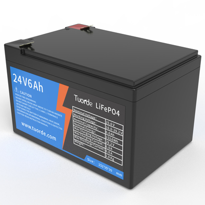Batteria a ciclo profondo agli ioni di litio da 24V 6Ah, batteria a litio ricaricabile AGV